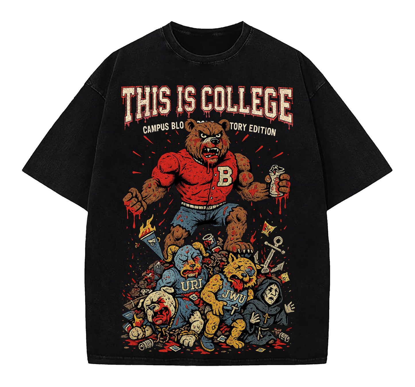 Brown Bloodsport Champion Limited Edition Tee Shirt